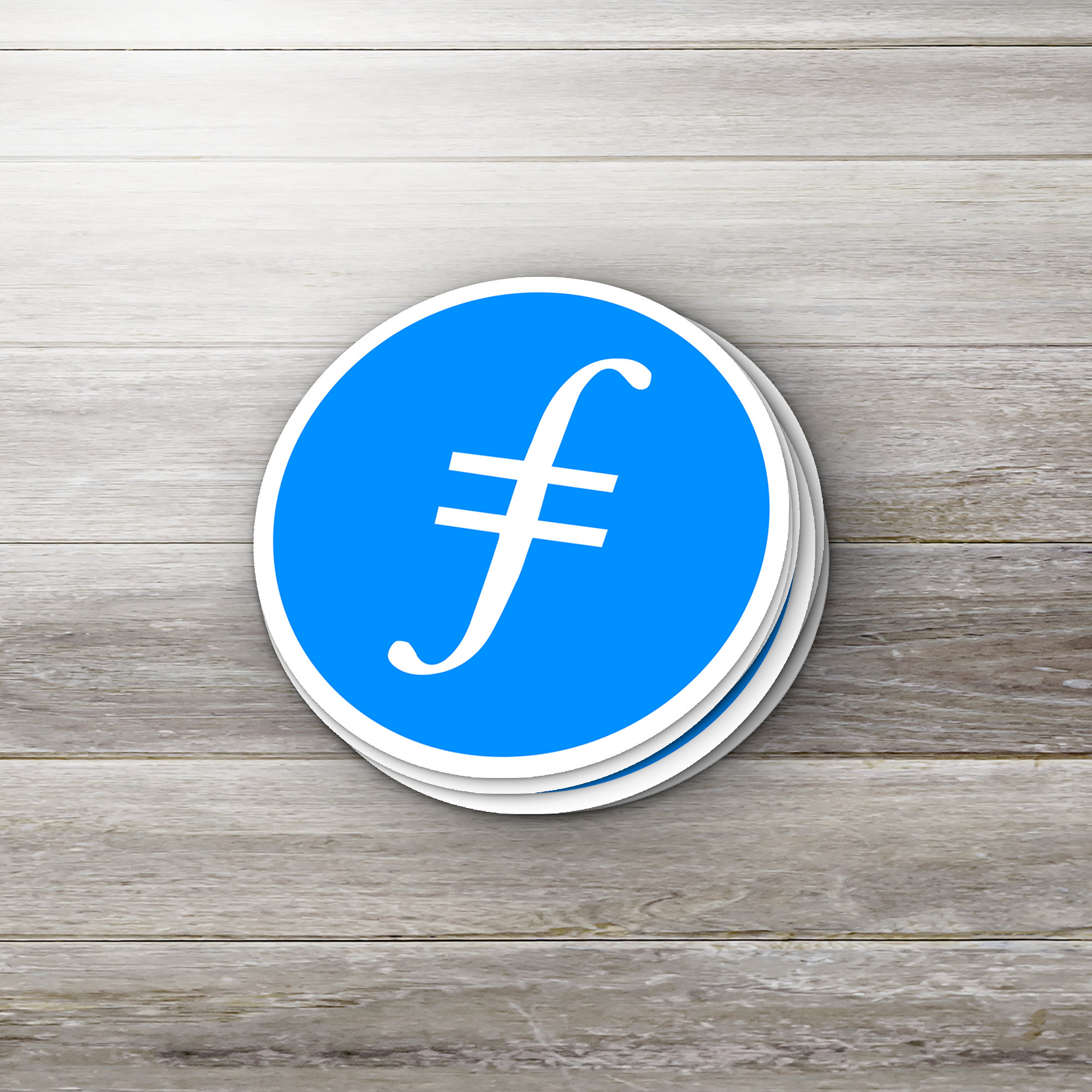 Filecoin Crypto Glossy Kiss-cut Vinyl Sticker - Etsy Israel