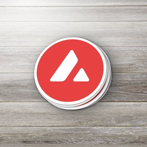 Avalanche Crypto Sticker: Waterproof Vinyl Decal
