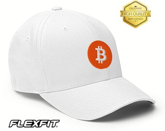 Embroidered Bitcoin Logo Flexfit Hat