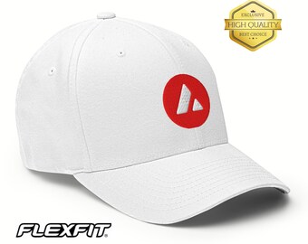 Embroidered Avalanche AVAX Logo Flexfit Hat