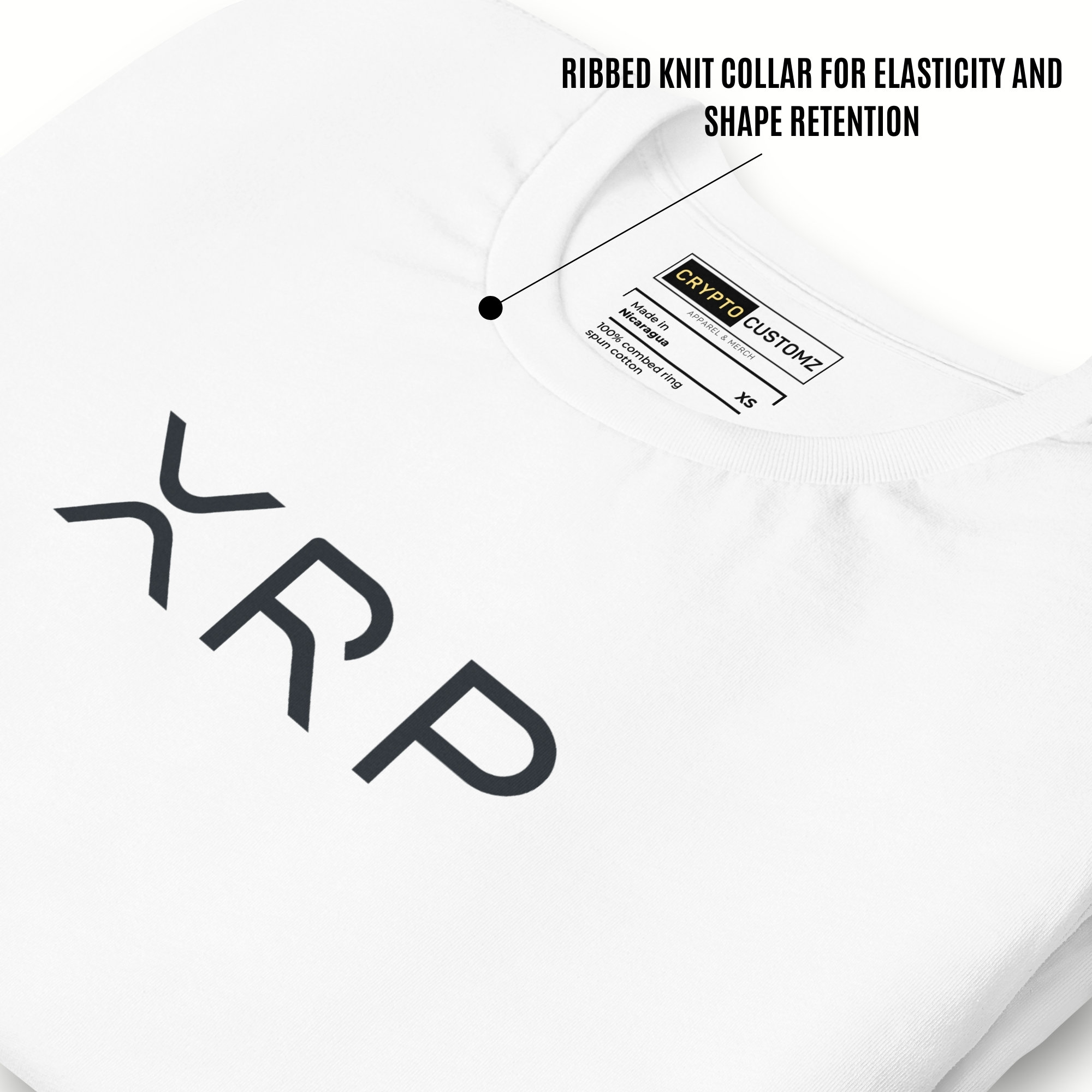 XRP Crypto Logo T-Shirt: Premium Cotton, Lightweight Fabric