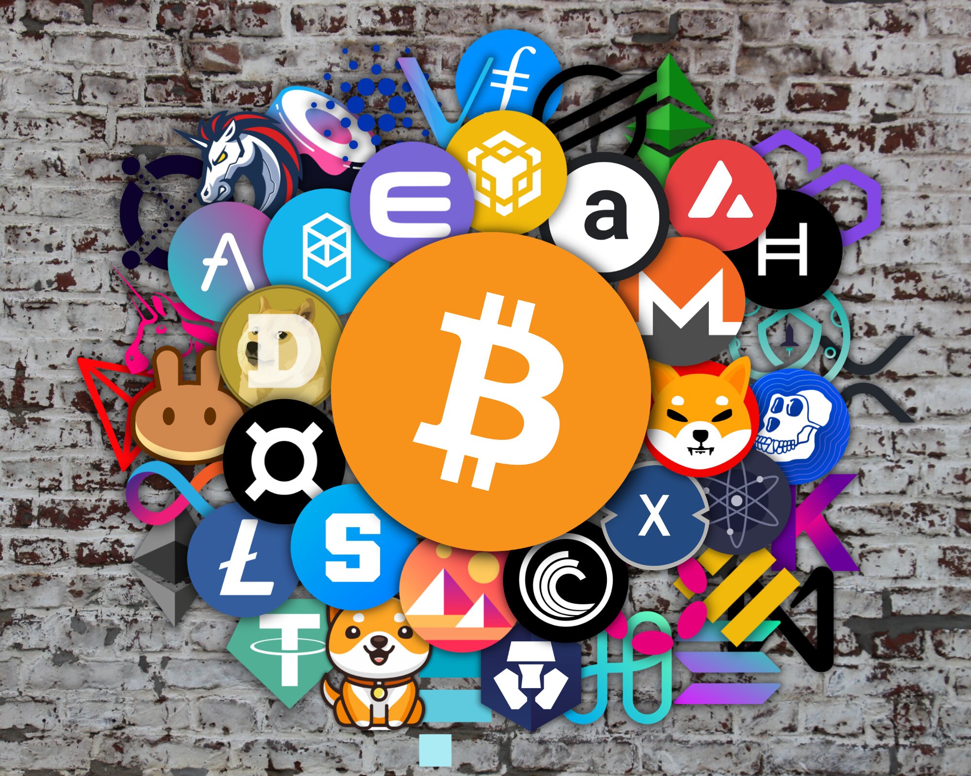 Bitcoin Logo Sticker Diameter 10 Cm (weatherproof) 2 Colorful Cartoon  Bitcoin Logo Sticker Stock Illustrations – 3 Colorful Bitcoin Logo Sticker  Diameter 10 Cm (weatherproof) 1