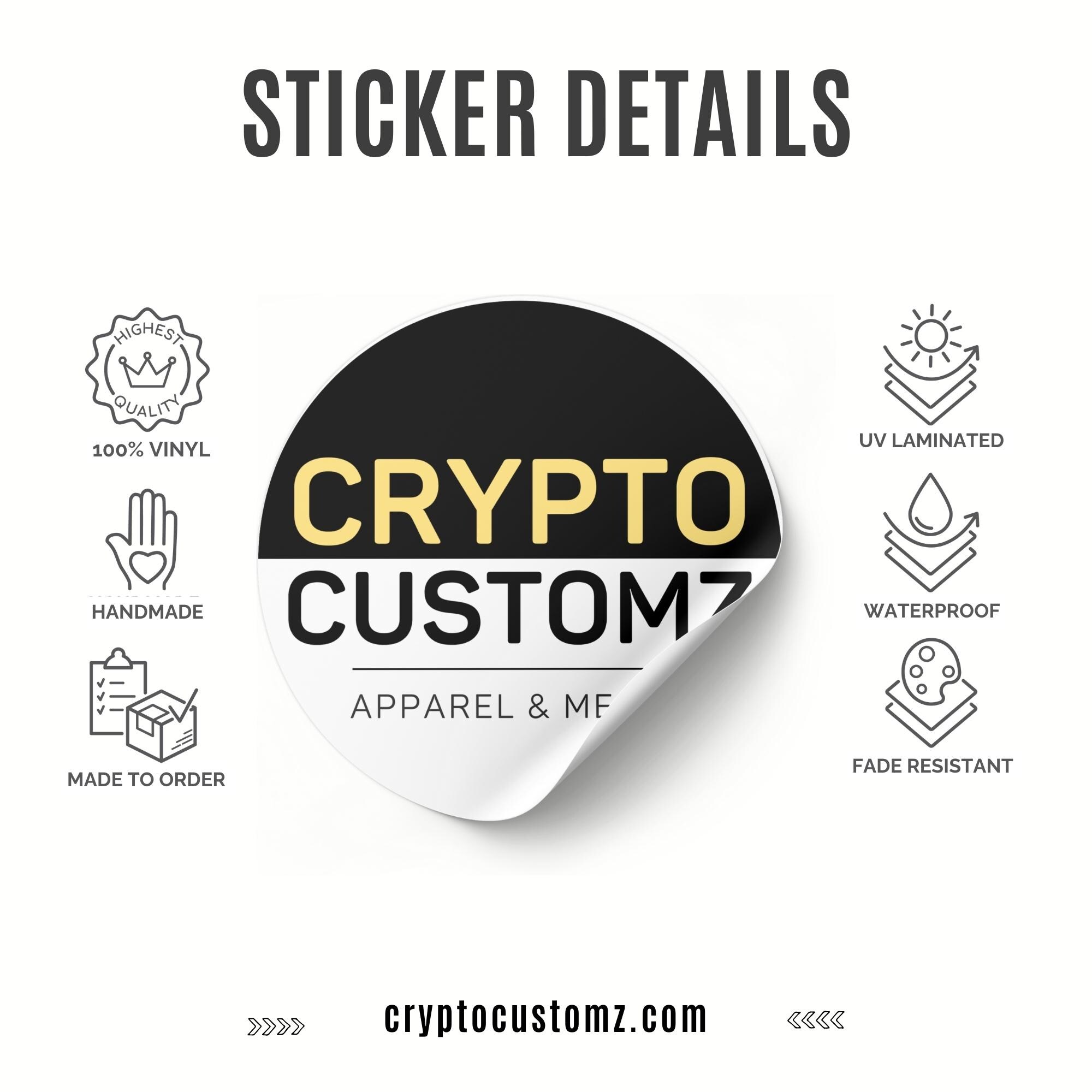 Kaspa Crypto Glossy Kiss-cut Vinyl Sticker - Etsy