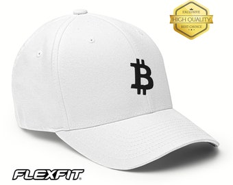 Bitcoin Logo Premium Flexfit-Mütze