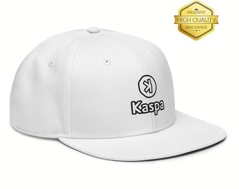 Embroidered Kaspa KAS Logo Snapback Hat