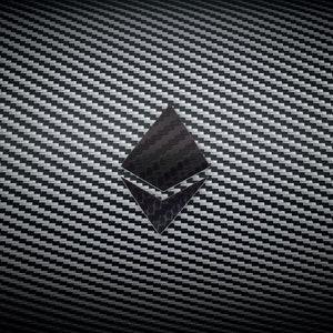 Ethereum Carbon Fiber Wrap Vinyl Decal  | Crypto Ethereum Logo Vinyl for Car, Bottle, laptop, Window - Durable, Waterproof, Easy to Apply