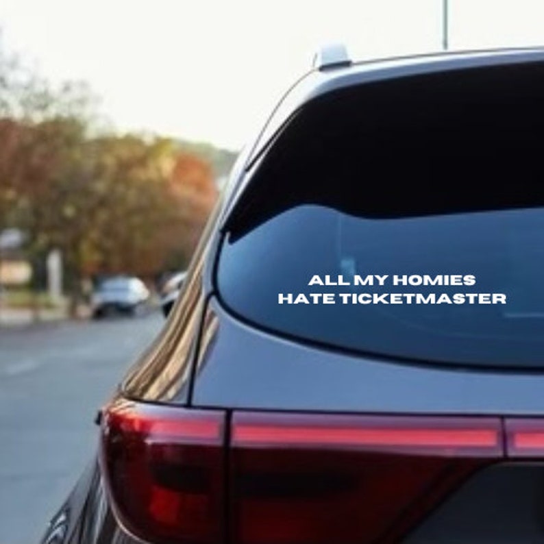 Ticketmaster Sticker All My Homies Hate Ticketmaster Zach Bryan Car Sticker Zach Bryan Decal ...
