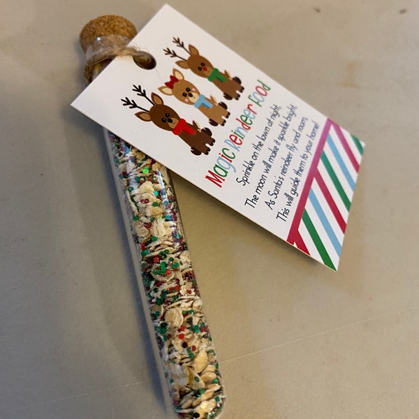 Magic Reindeer Food Tube | Perfect Christmas activity for kids | Christmas Eve Box | Christmas party favor | Reindeer Food | BULK DISCOUNTS