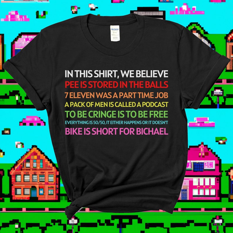 Shirts That Go Hard, Funny Mens Shirt, Novelty Shirts, Dad Gift, Crazy Shirt, Meme Shirt, In This House We Believe zdjęcie 1