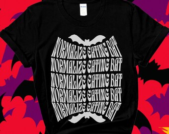 Funny COVID Shirt, Cursed Shirt, Shirts That Go Hard, Ironic Shirt, Ozzy Osbourne, Meme Shirt, Unhinged Shirt, Normalize Eating Bat