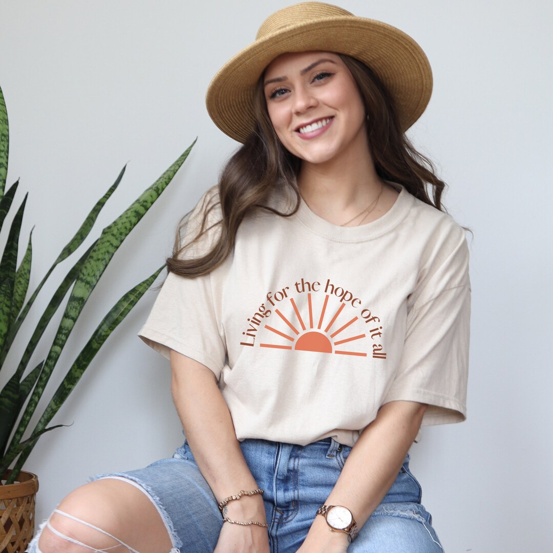 Living for the Hope of It All Boho Tshirt August Taylor - Etsy