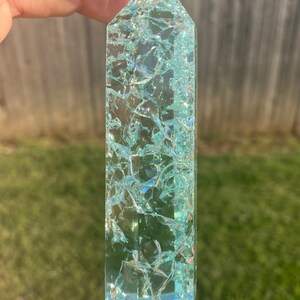 Stunning Crackle Crystal Towers