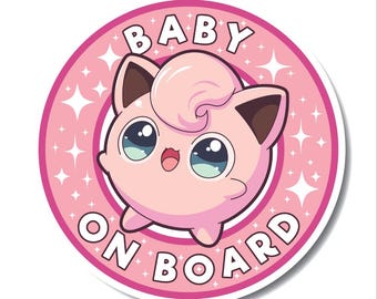 Pegatina de globo cantor de Bebé a bordo