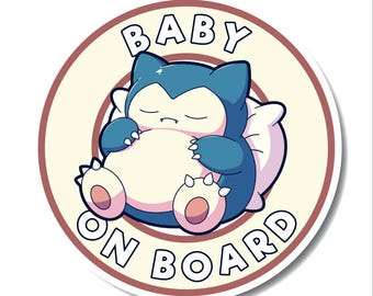 Pegatina "Oso Dormilón Bebé a Bordo": Vinilo Adhesivo Duradero