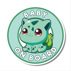 Baby an Bord Kanto Gras Starter Aufkleber