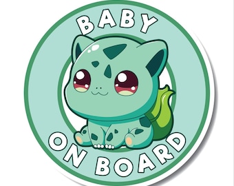 Naklejka startowa Baby On Board Kanto Grass