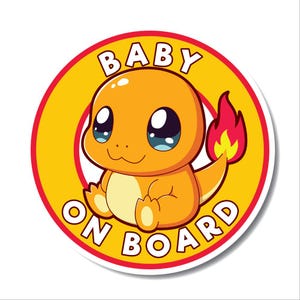 Baby On Board Kanto Fire Starter Sticker