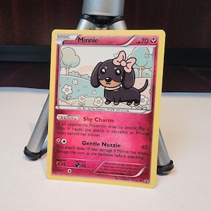 Carte Pokémon pour animal de compagnie personnalisée - Carte à collectionner personnalisée avec votre animal de compagnie - Cadeau unique pour les amoureux des animaux de compagnie