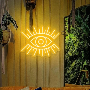 Auge Neon Schild, Personalisierte Neon Schild, Glück Schild, Böse Augen Neon Schild, Neon Augen Schild, spirituelle Lichter, Dekorative Lichter, Schutz Amulett
