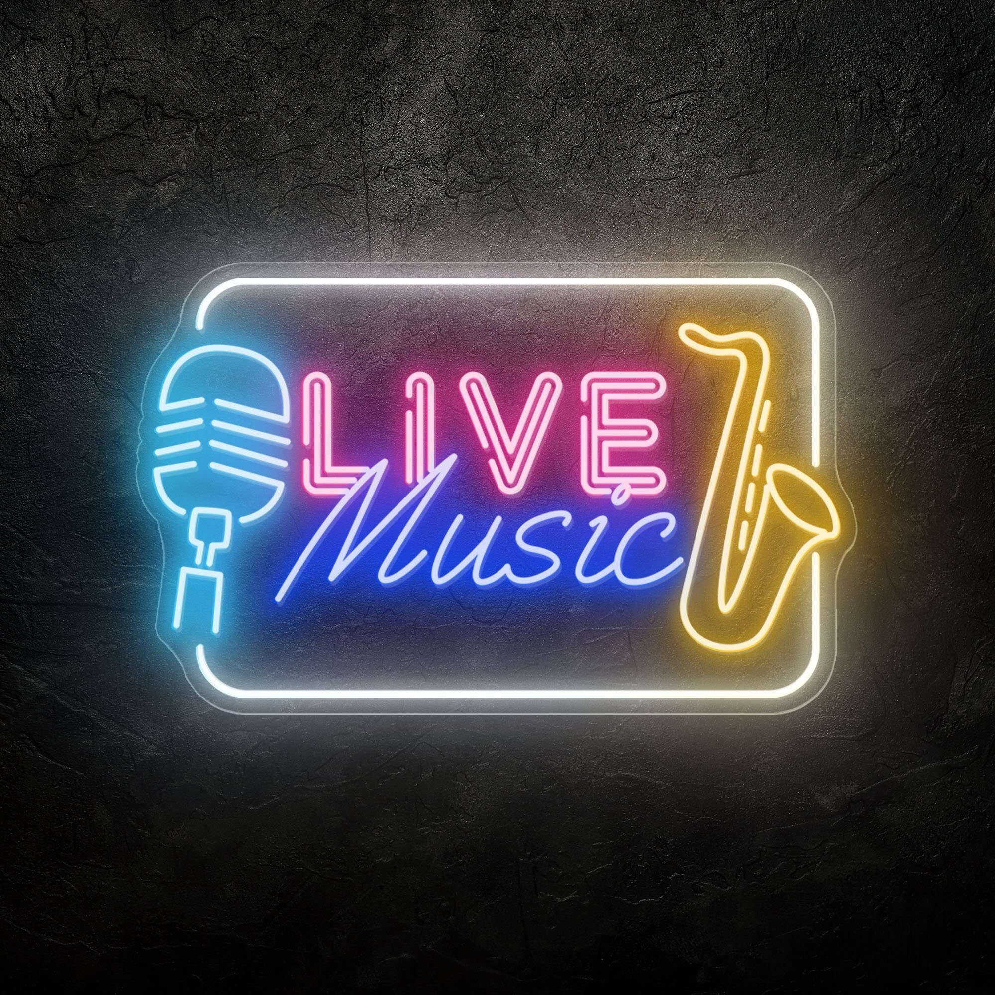 Live Music Neon Sign