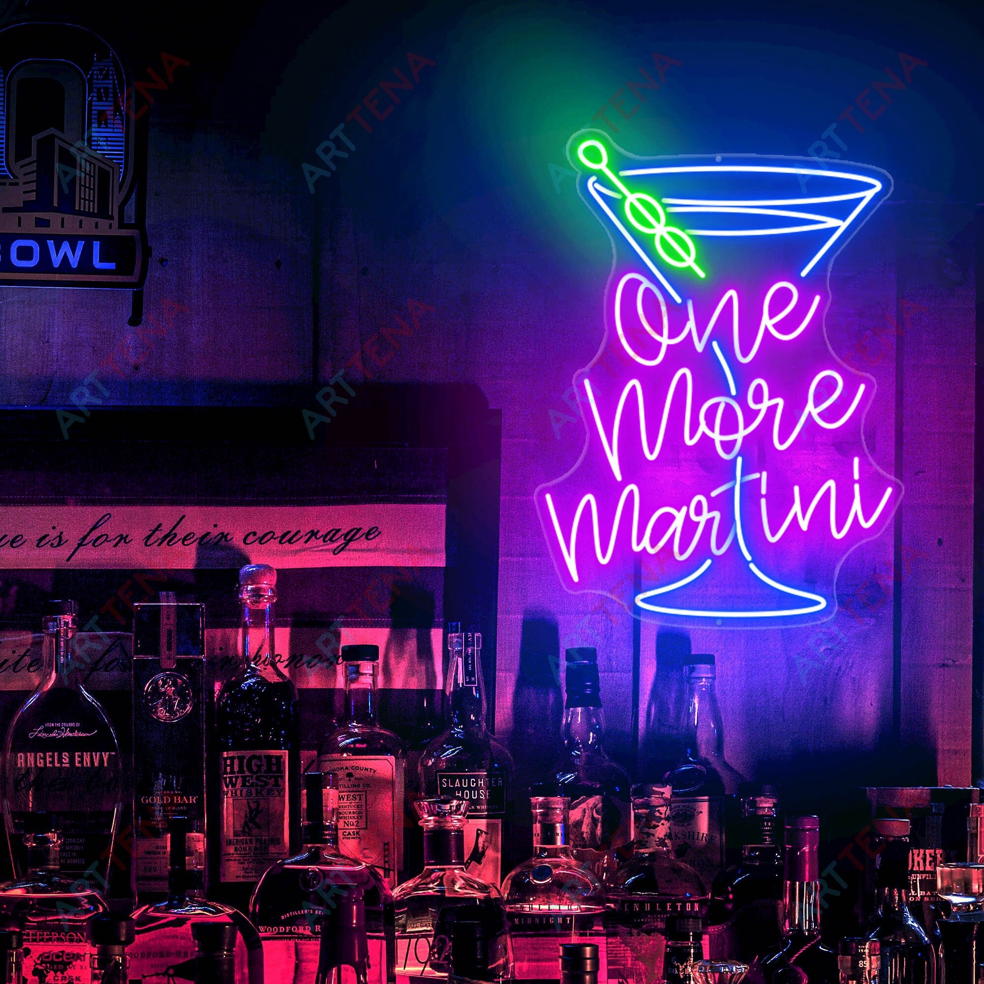 Martini Neon Sign Bar Led Light - NeonGrand