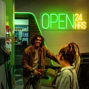 Open 24h neon sign, open neon signage, bar open neon sign, neon open sign for sale, Custom Business Bar Night & Shop Restaurant Light