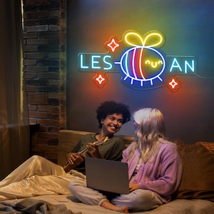 Lesbians Sign, Funny Lesbeean Neon, Lesbian Couple Sign, LGBTQ Neon Sign, Lesbian Pride Led Light, LGBTQ Gift, Feminism Art Led Sign