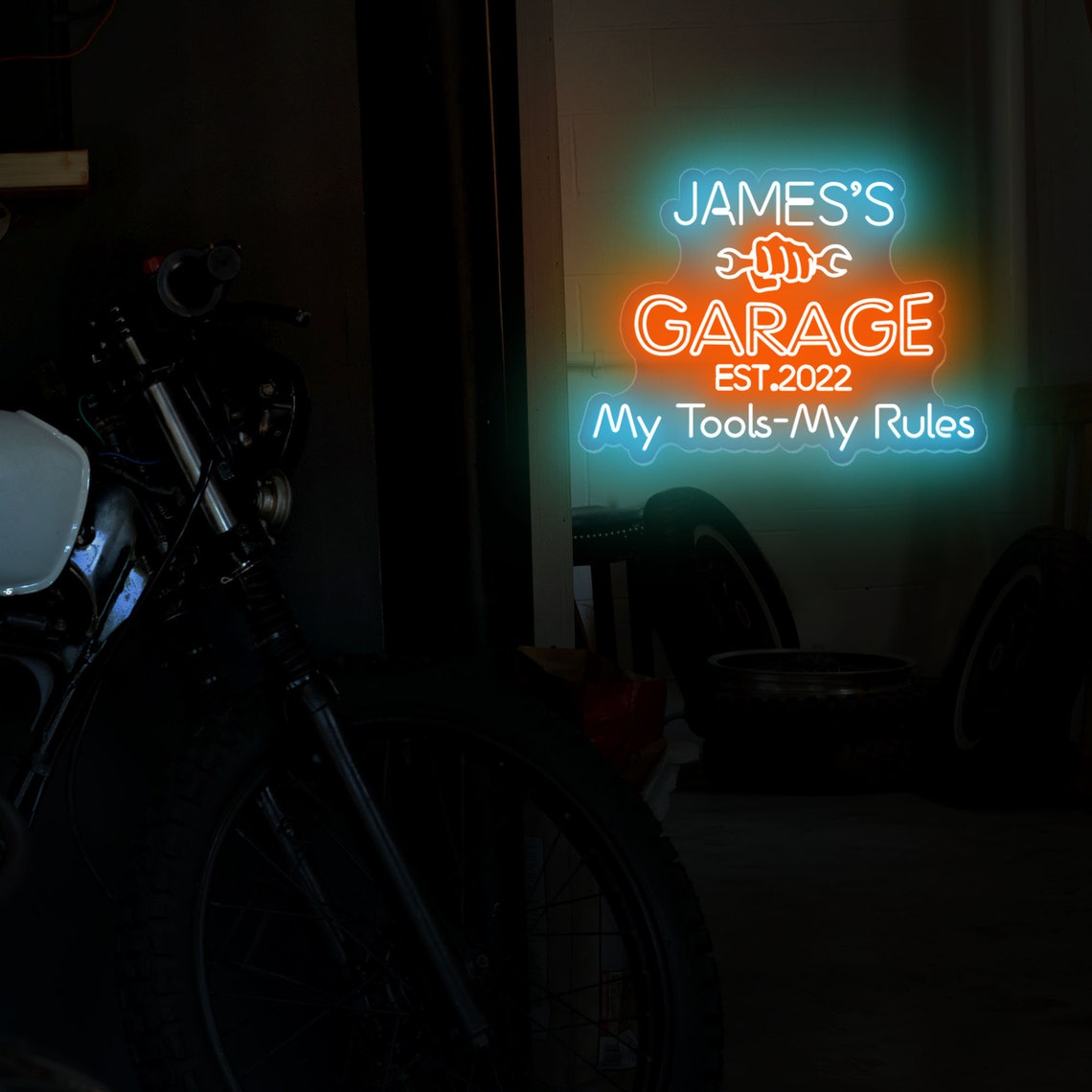 Custom Name Garage Neon Sign Personalized Garage Sign for Etsy