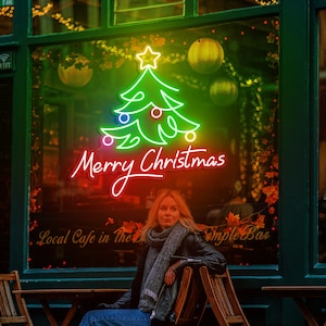 Merry Christmas Neon Sign Custom Christmas Decoration Led Neon Art Christmas Neon Bar Sign Christmas Gifts Party Decor Shop Signage