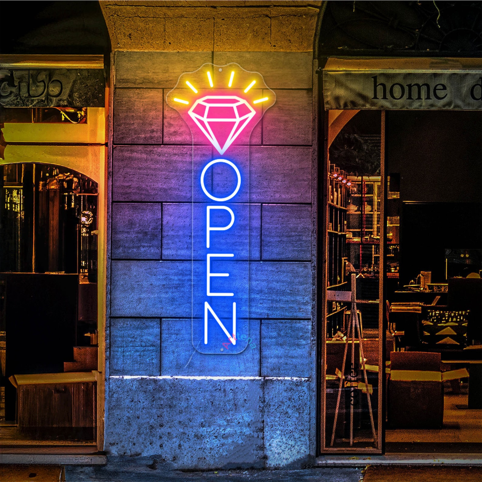 Neon Jewelry Stores Open Sign Business Led Light Neon OPEN Business ...
