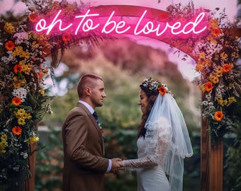 Oh, ser amado, luz LED de neón, luz LED de neón personalizada, decoración para bodas, fiestas de San Valentín, decoración de pared para dormitorio, regalos para el día de San Valentín