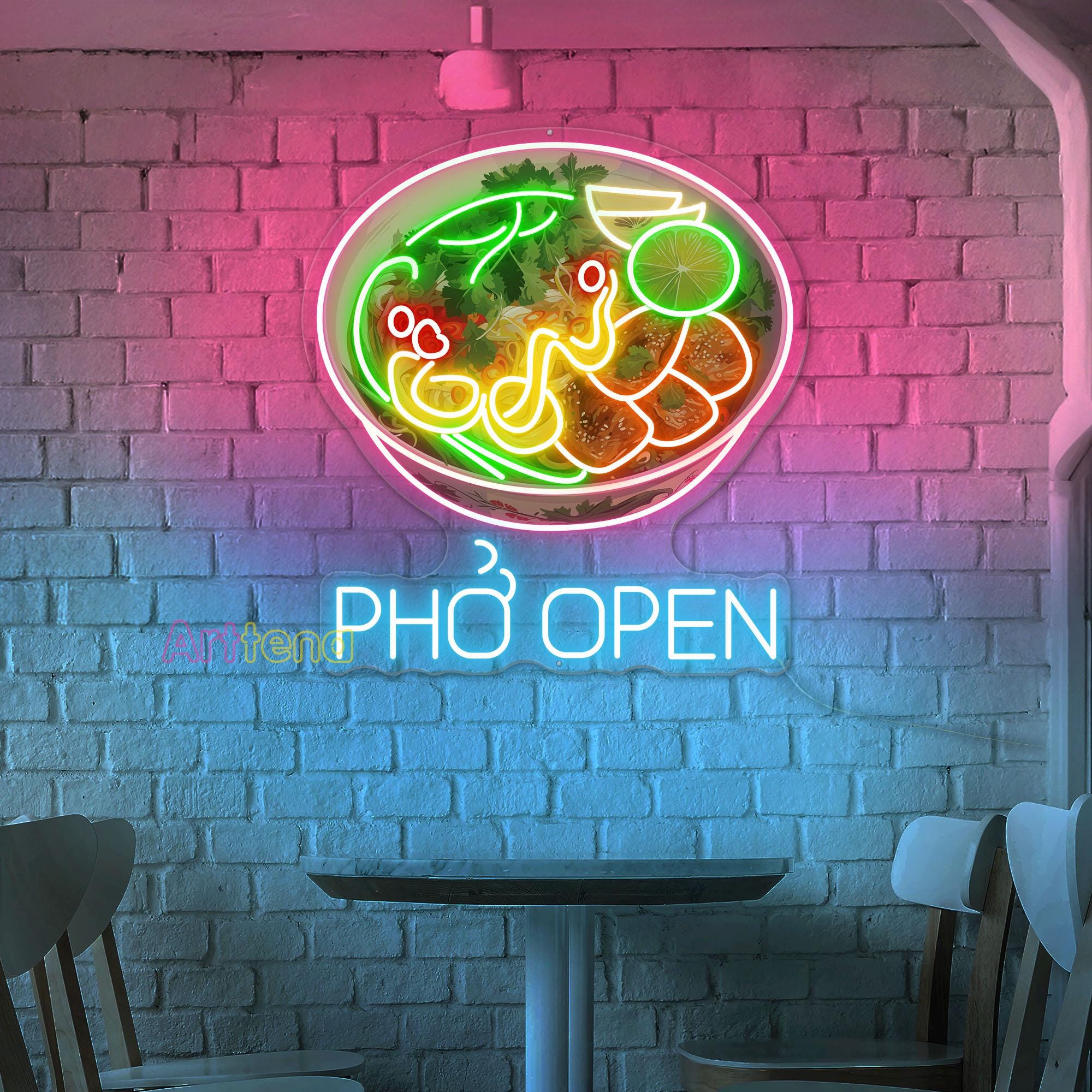 ADVPRO Cartel Luminoso I459-b Pho Vietnamese Vietnam Noodle Food Light Sign