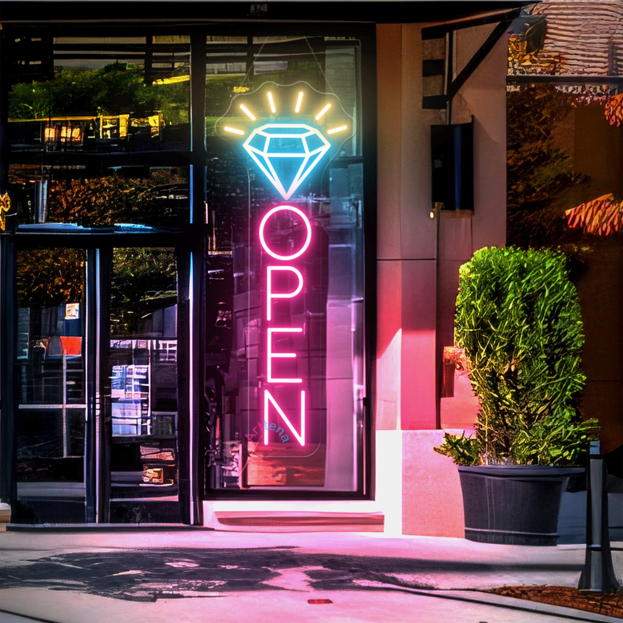Neon Jewelry Stores Open Sign Business Led Light Neon OPEN Business ...