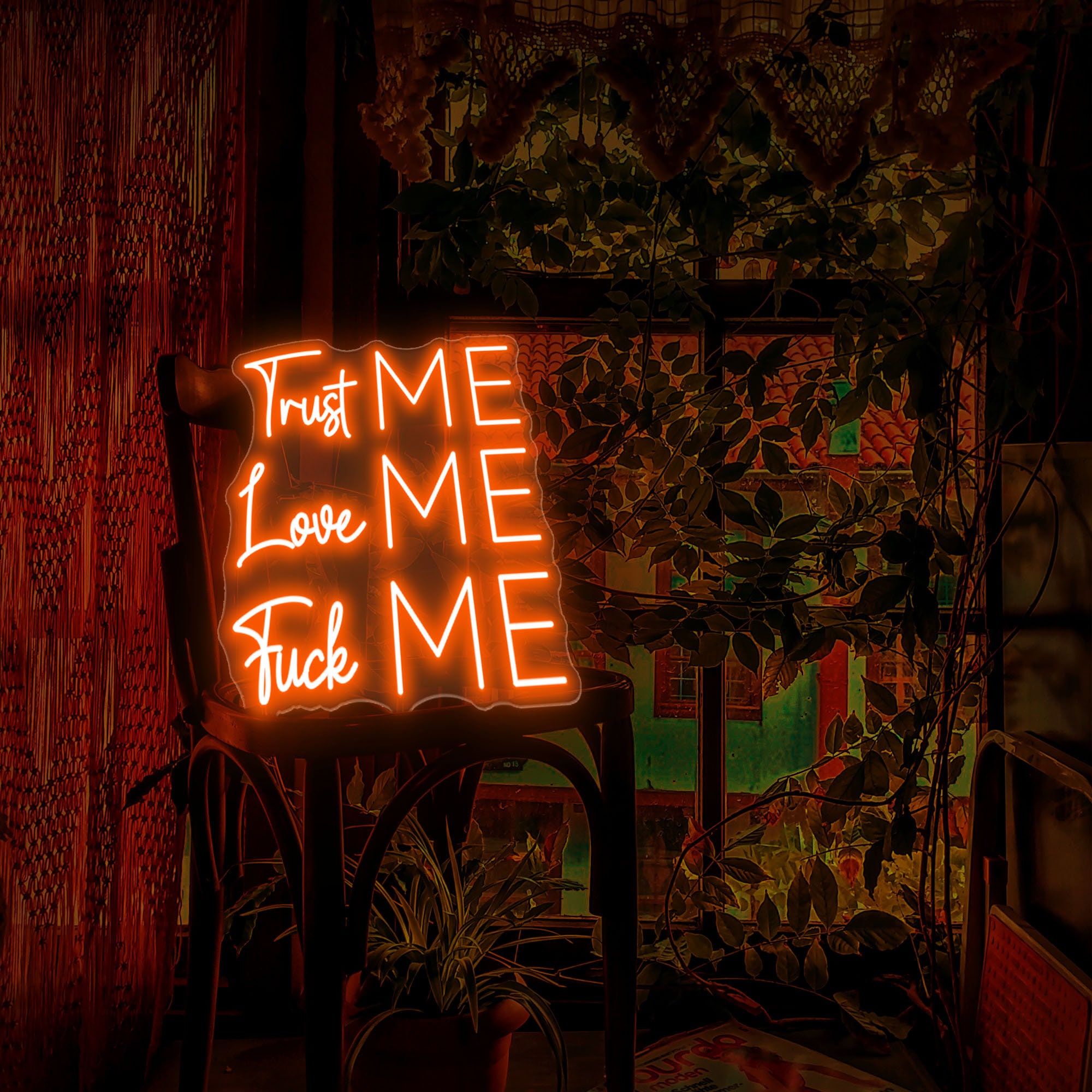 TRUST ME lOVE ME FUCK ME ネオンライト Trust Me Love Me Fuck Me,pink Neon Sign Custom,party Neon