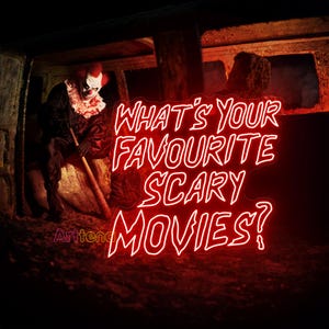 What&#39;s Your Favourite Scary Movies Neon Sign, Scary Movies Sign, Horror Movies Gift, Horror Movie Decor, Dark Art Decor, Horror Movies Fans