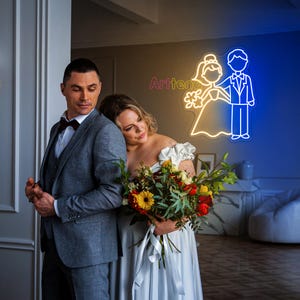 Wedding Neon Sign For Women And Men Neon, Love Couple Neon for Women, Cute Wedding Neon Sign, Wedding Gifts for Couple, Wedding Party Decor