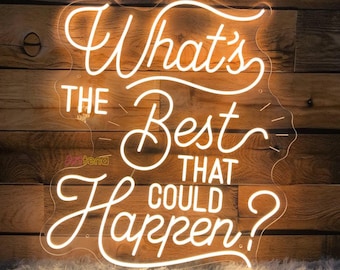 Custom Neon Sign, Motivational Quote Wall Decor