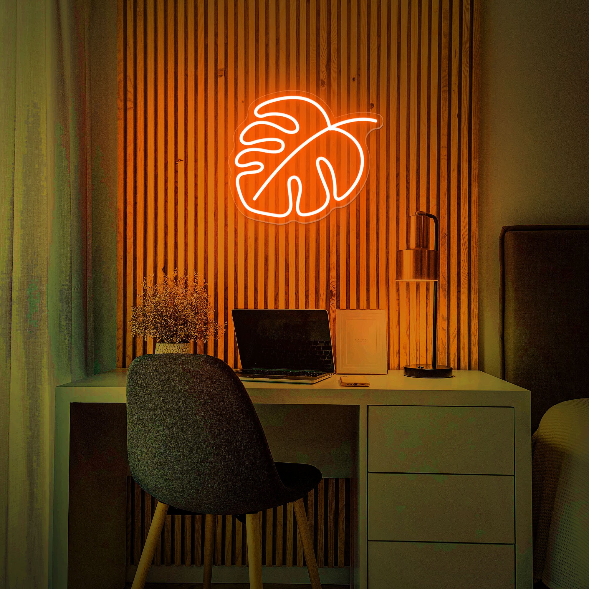 Monstera Leaf LED Neon Sign Green Leaf Neon Sign Plant Neon Etsy