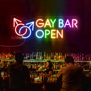 Gay Bar Club Sign, Funny LGBT Neon,LGBTQ Neon Sign, Pride Led Light, LGBTQ Gift, Gay Club Art Led Sign, Pride Gift, Gay Party Decor