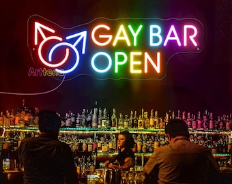 Gay Bar Club Sign, Funny LGBT Neon,LGBTQ Neon Sign, Pride Led Light, LGBTQ Gift, Gay Club Art Led Sign, Pride Gift, Gay Party Decor