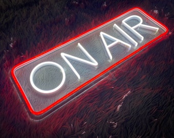 On Air Neon Light,On Air Neon Sign,On Air Led Light,On air sign LED RGB,On Air Recording Gamers,Studio Neon Decor,Man Cave, Custom neon sign