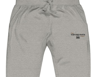 Pantalon de jogging brodé inspiré des poètes torturés