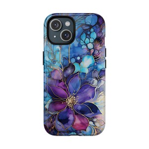 Floral Tough Magnetic Case for iPhone, Protective Phone Cover, Unique Gift for Flower Lovers, Stylish Tech Accessory, Customizable Designs