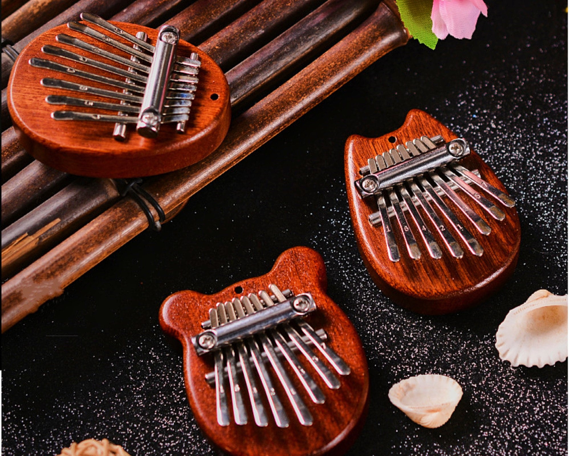 8€92 sur Piano à pouce Sapele portable 17 tons Kalimba avec marteau pour  débutant - Instruments de musiques - Achat & prix