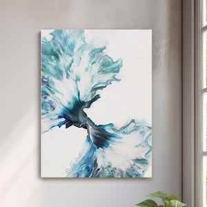 Acrylic Fluid Art Painting | Abstract Home Decor | Gallery Wall Art | Canvas Wall Art | Contemporary Artwork | Fluid Art Decor