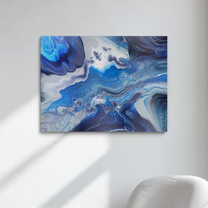 Abstract Acrylic Pour Painting | Canvas Wall Art | Fluid Art Painting | Gallery Wall Art | Fluid Motion Art | Dutch Pour Painting
