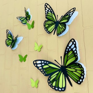 3D Paper Butterflies for wall art, nursery decoration, party decoration, home decor, balloon garland