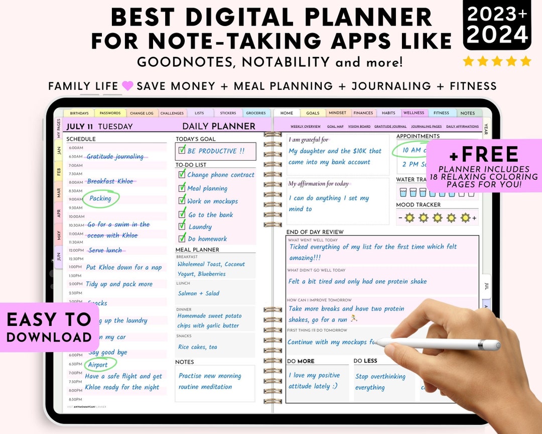 Best Digital Planner for Goodnotes Goodnotes Planner 2023 Etsy