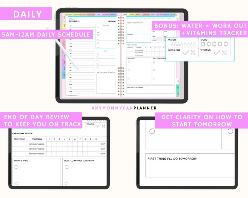 Best Digital Planner for Busy Moms Goodnotes Lifestyle Etsy