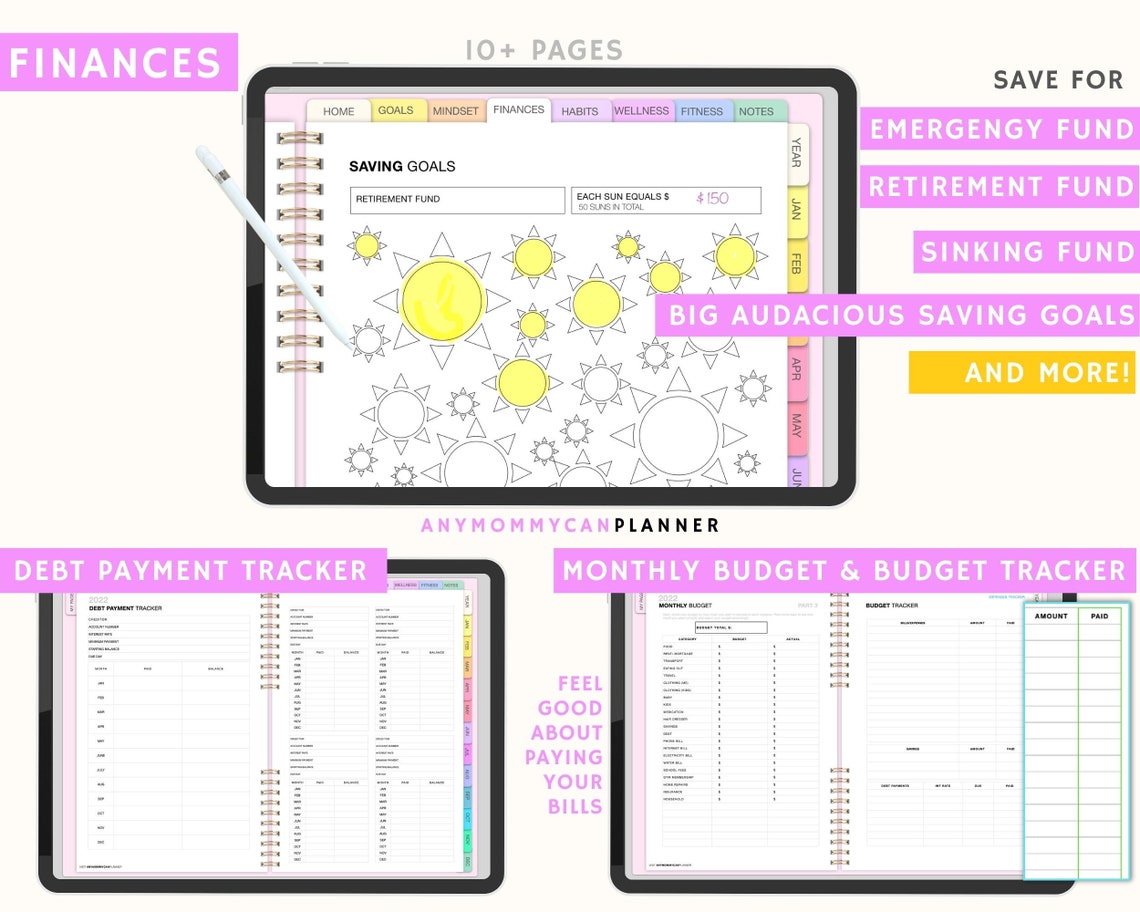 Best Digital Planner for Busy Moms Goodnotes Lifestyle Etsy